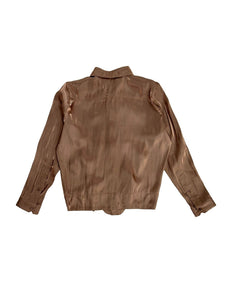 JUNTAE KIM - Corset Shirts - AW25 - DARK BROWN